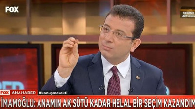 Ekrem İmamoğlu "YSK üyeleri emeğimi çaldı"