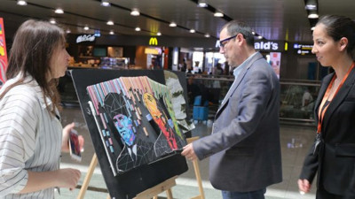 Öğrencilerden Sabiha Gökçen’de 19 Mayıs sergisi