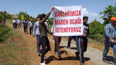 Elazığ'da köylülerden maden ocağı eylemi