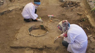 Sur'daki Amida Höyük'te arkeolojik kazı