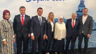 İmamoğlu ile Yıldırım'dan aile pozu