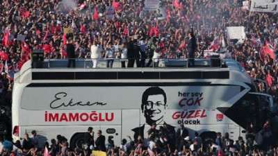 İmamoğlu Saraçhane'de konuştu