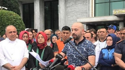 İBB önünde bildiri okuyanlar konuştu: "Talimat aldık"