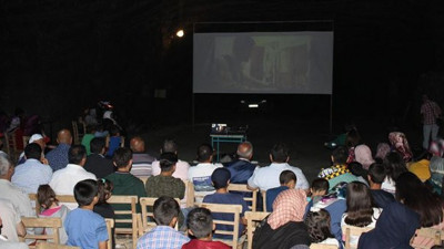 Tuz mağarasında beyaz perde heyecanı