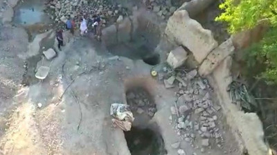 Kaçak kazı yapanlara Drone destekli operasyon