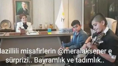 Gençlerden Akşener’e ‘Çırpınırdı Karadeniz’ sürprizi