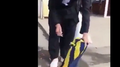 PKK'lı hainler Fenerbahçe ve Galatasaray forması yaktı