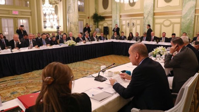 Erdoğan'ın katıldığı ABD'deki toplantıda dikkat çeken detay