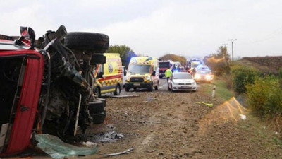 Slovakya'da katliam gibi kaza!