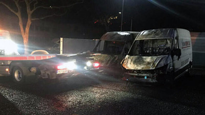 Almanya'da Türk işadamının araçları yakıldı