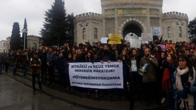 İstanbul Üniversitesi öğrencileri yemek zammına itiraz edecek