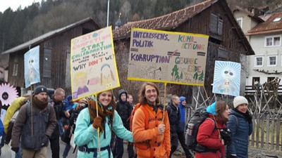 Davos’ta iklim protestosu