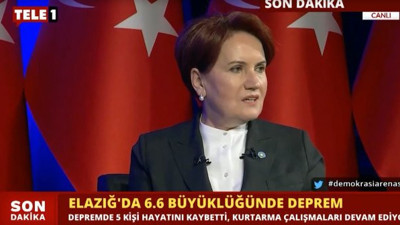 Meral Akşener, Elazığ depreminin ardından Fatiha istedi