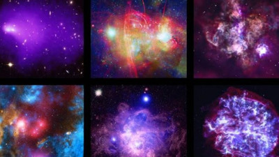 Çarpışarak birleşen galaksi öbekleri kayıt altına alındı