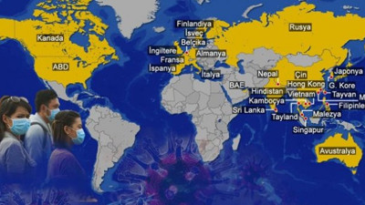 Coronavirüsün haritası çıkarıldı!