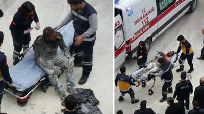 'Çocuklarım aç' diyerek Valilik önünde kendini yaktı!