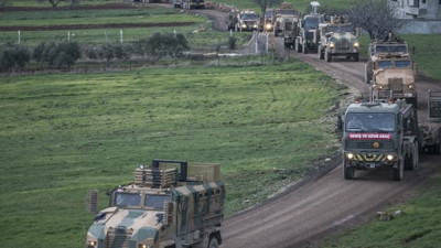 Suriye sınırına 200 araçlık askeri konvoy gönderildi