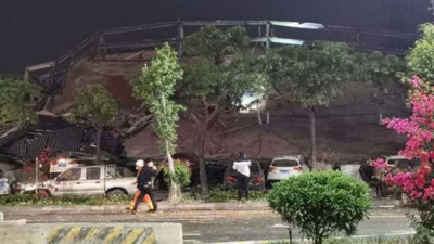 Çin'de corona virüs hastalarının kaldığı otel çöktü!