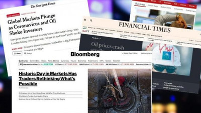 Dünya basını 2020 petrol krizini böyle gördü