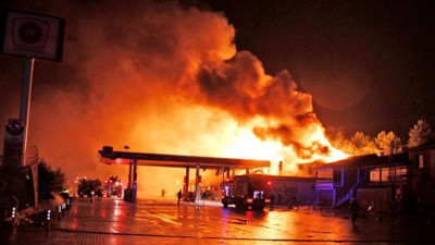 Bilecik'te benzin istasyonunda yangın