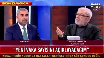 Habertürk'te ilahiyatçı Ali Rıza Demircan'dan ilginç korona virüs çıkışı