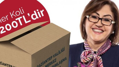 Gaziantep’te yardım kolisi 200 TL