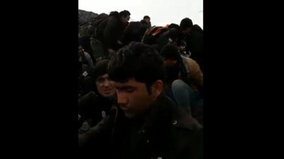 Sinan Oğan paylaştı: Öksüren mülteciler Türkiye'ye geçiyor