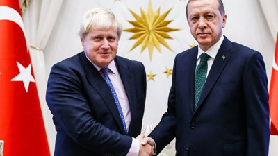 Cumhurbaşkanı Erdoğan, İngiltere Başbakanı Boris Johnson'a yolladı