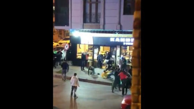 İstanbul'da fırının önünde ekmek kavgası