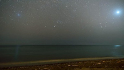 Bu fotoğraf dün gece Hatay'da çekildi