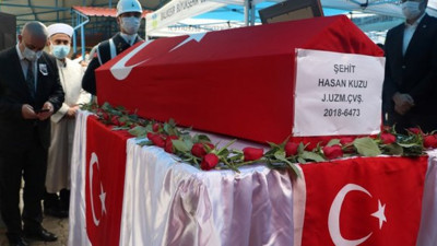 Şehit Uzman Çavuş Hasan Kuzu toprağa verildi