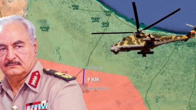 Libya ordusundan Hafter'e 5 farklı noktada operasyon