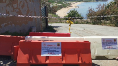 Kilyos sahilleri zincirlendi