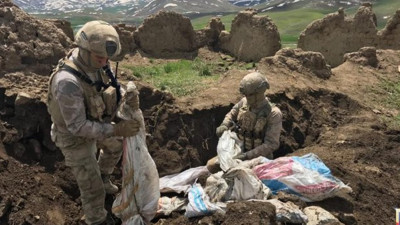 PKK'ya ait mühimmat ele geçirildi