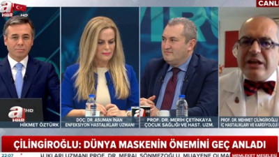 Prof. Mehmet Çilingiroğlu'nun A Haber'de Atatürk isyanı! Sunucuya müdahale ettirmedi