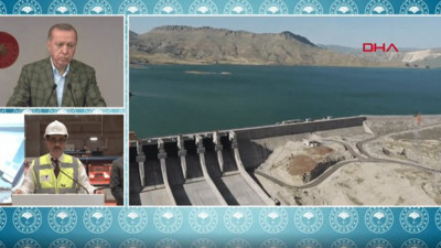 Cumhurbaşkanı Erdoğan Ilısu Barajı'nın ilk türbin açılışında konuştu