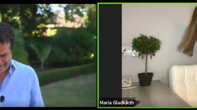 Cüneyt Özdemir ile Maria Gladkikh arasında canlı yayında imalı ayıp konuşmalar