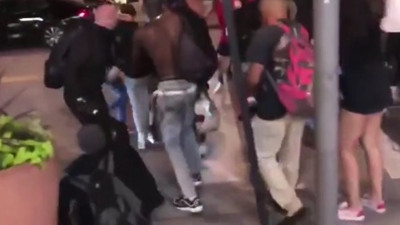 Linç görüntüleri kamerada