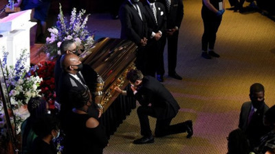 George Floyd’un cenaze töreninde dikkat çeken ayrıntı