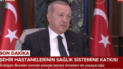 Cumhurbaşkanı Erdoğan katıldığı canlı yayında açıkladı: 5 Şehir Hastanesi daha yapılacak
