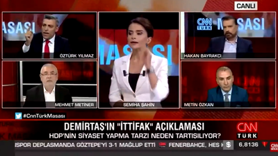 Öztürk Yılmaz "Açar videolarını herkese izletirim" deyince Mehmet Metiner çıldırdı