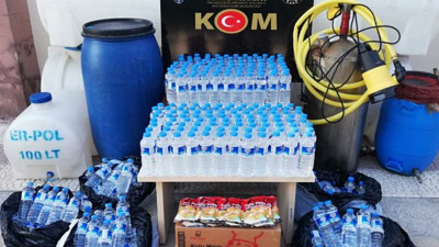 Malatya'da 2 ton sahte içki ele geçirildi