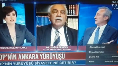 Canlı yayında katil Apo’nun kendisine çiçek hediye etmesini anlattı: Karşı cevap ise Doğu Perinçek’i soluksuz bıraktı