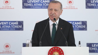 Erdoğan'dan cami açılışında Ayasofya mesajı