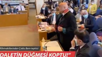 AKP ve MHP'li vekillerin masalarında sürpriz! Adalet Komisyonu'na damga vuran eylem