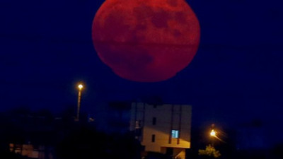 Antalya'da dolunay büyüledi