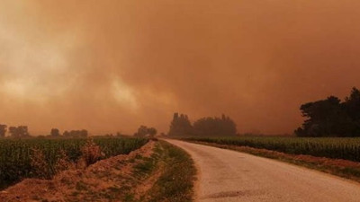 Gelibolu'da dumanlar tüm boğazı kapladı