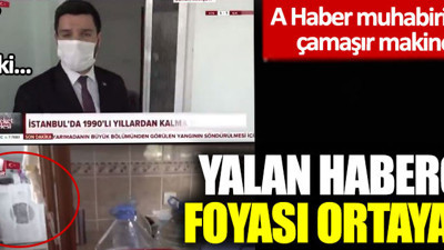 A Haber muhabirinin yalanını çamaşır makinesi bozdu: Yalan habercinin foyası böyle ortaya çıktı!