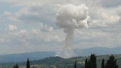 Sakarya Taşkısığı'ndaki patlamadan ilk görüntüler