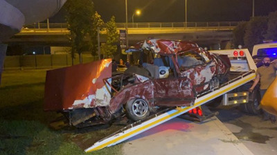 Sürat merakı böyle bitti! Kendini ve arkadaşını ölüme götürdü